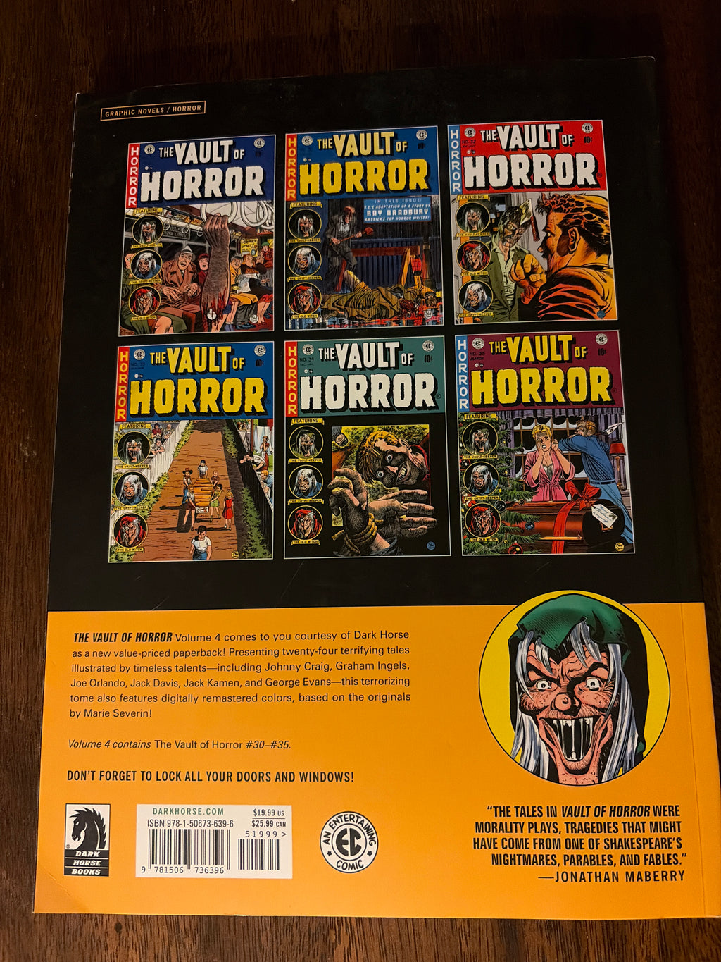 The Vault of Horror Volumes 1-4 Dark Horse Graphic Novels