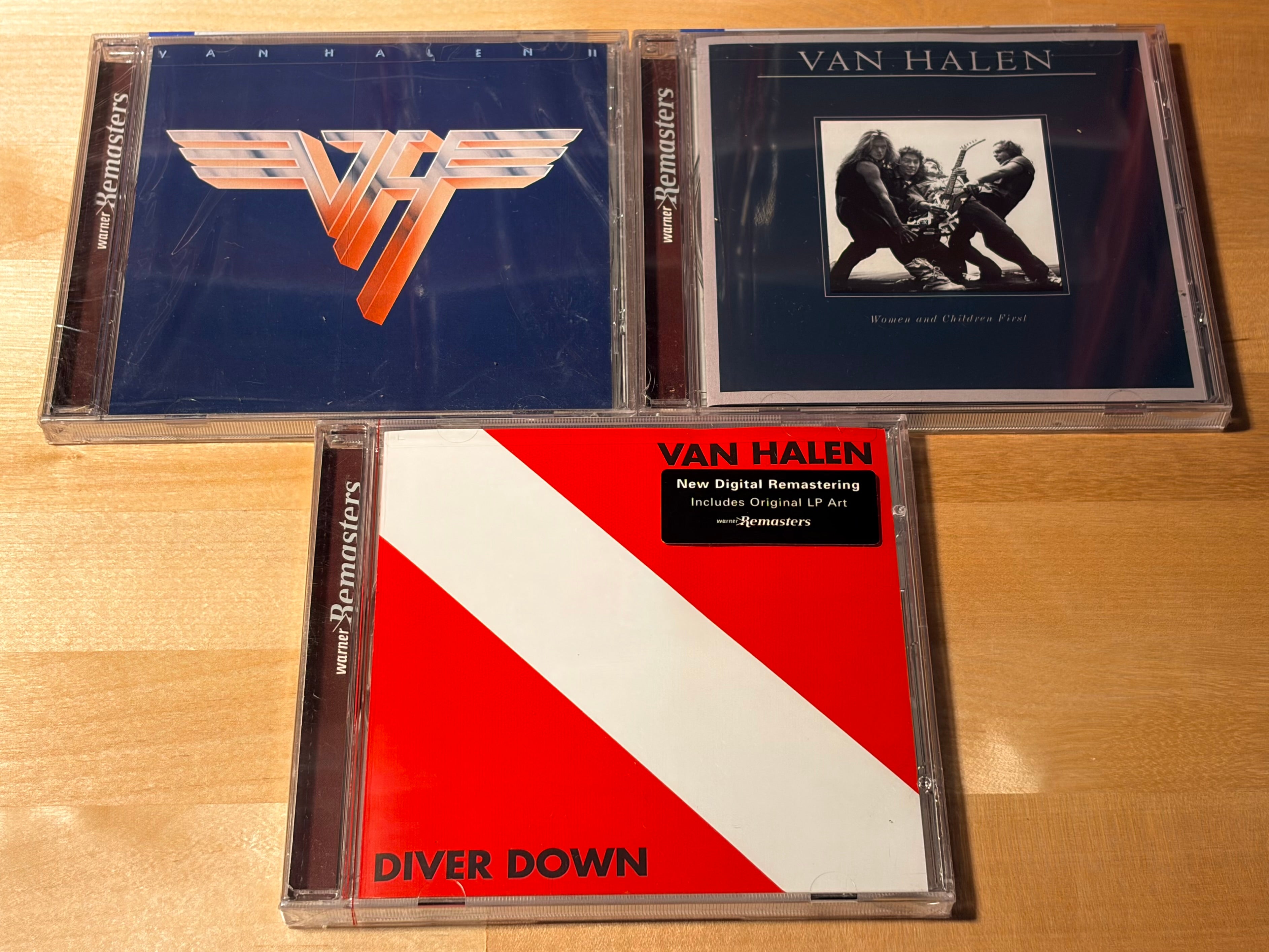 Van Halen - Warner Remasters Lot - Women and Children First + II + Diver Down