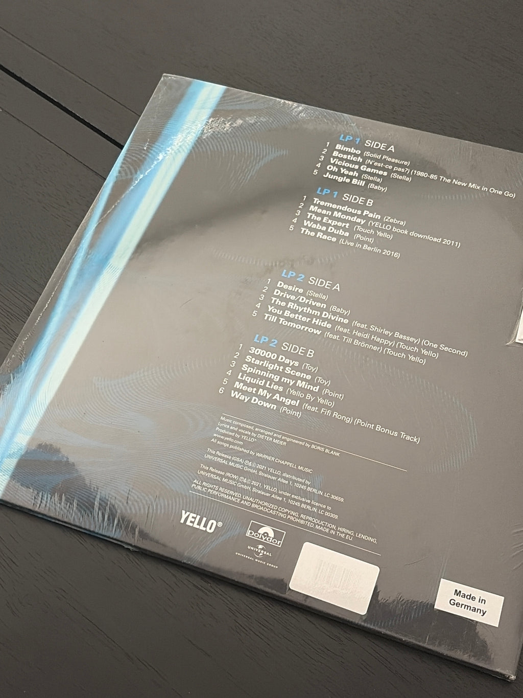 Yello 40 years - Best of 2LP Limited 180g Vinyl